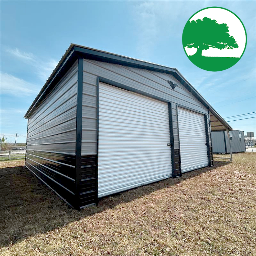 34'W x 25'L Garage w/ Lean-To