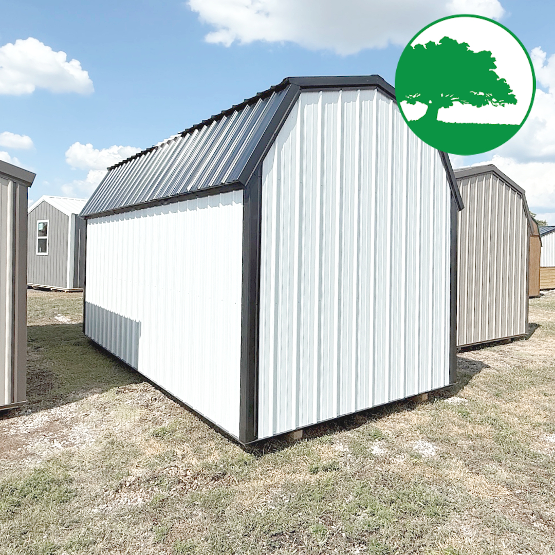 *SOLD*9' x 18' Metal Side Lofted Barn
