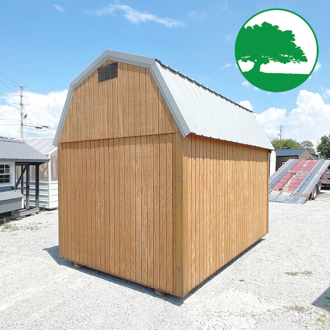 *SOLD*PRE-OWNED 8' x 12' Treated Lofted Barn