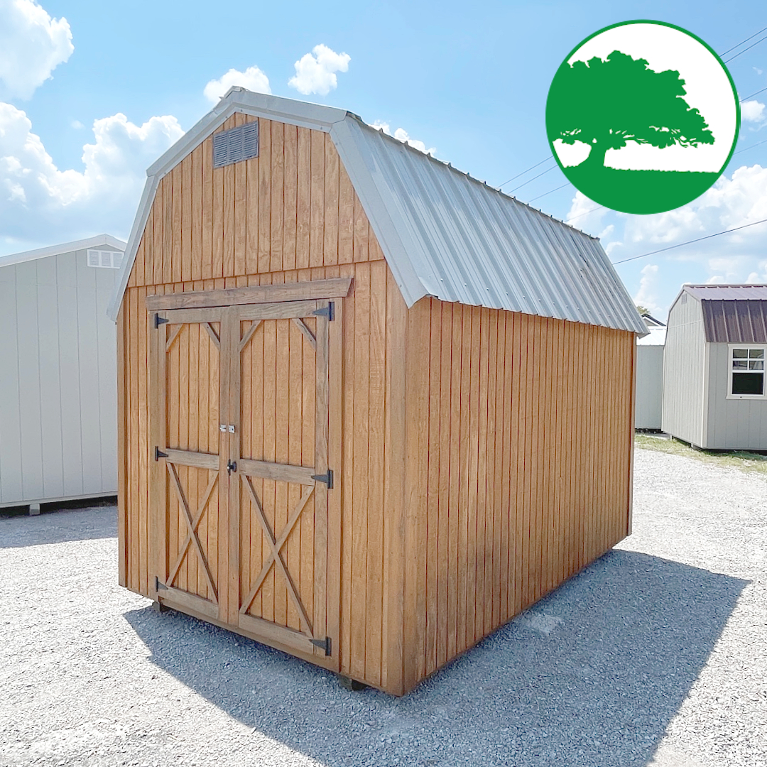 *SOLD*PRE-OWNED 8' x 12' Treated Lofted Barn