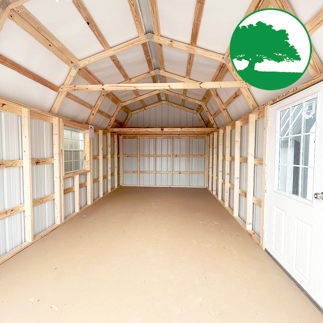 12' x 20' Metal Lofted Garage