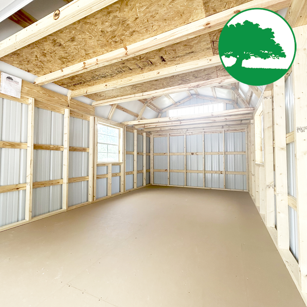 *SOLD*CLOSEOUT* 12' x 24' Metal "Lofted Garage"