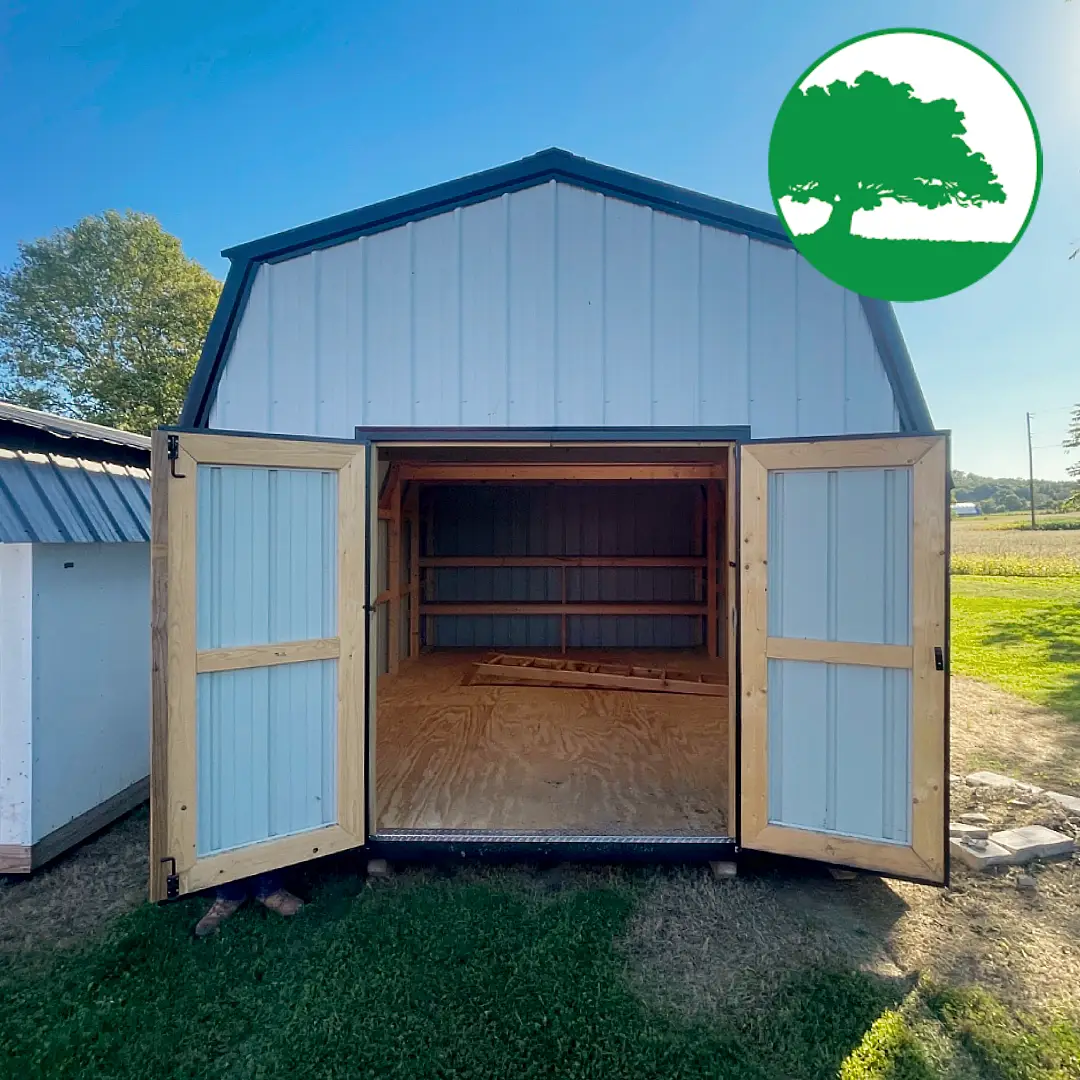 PRE-OWNED 12' x 18' Metal "Lofted Barn"