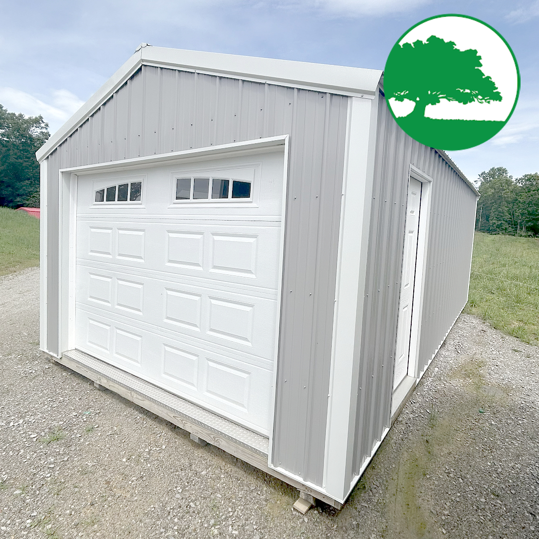 *SOLD*14' x 24' Metal Garage