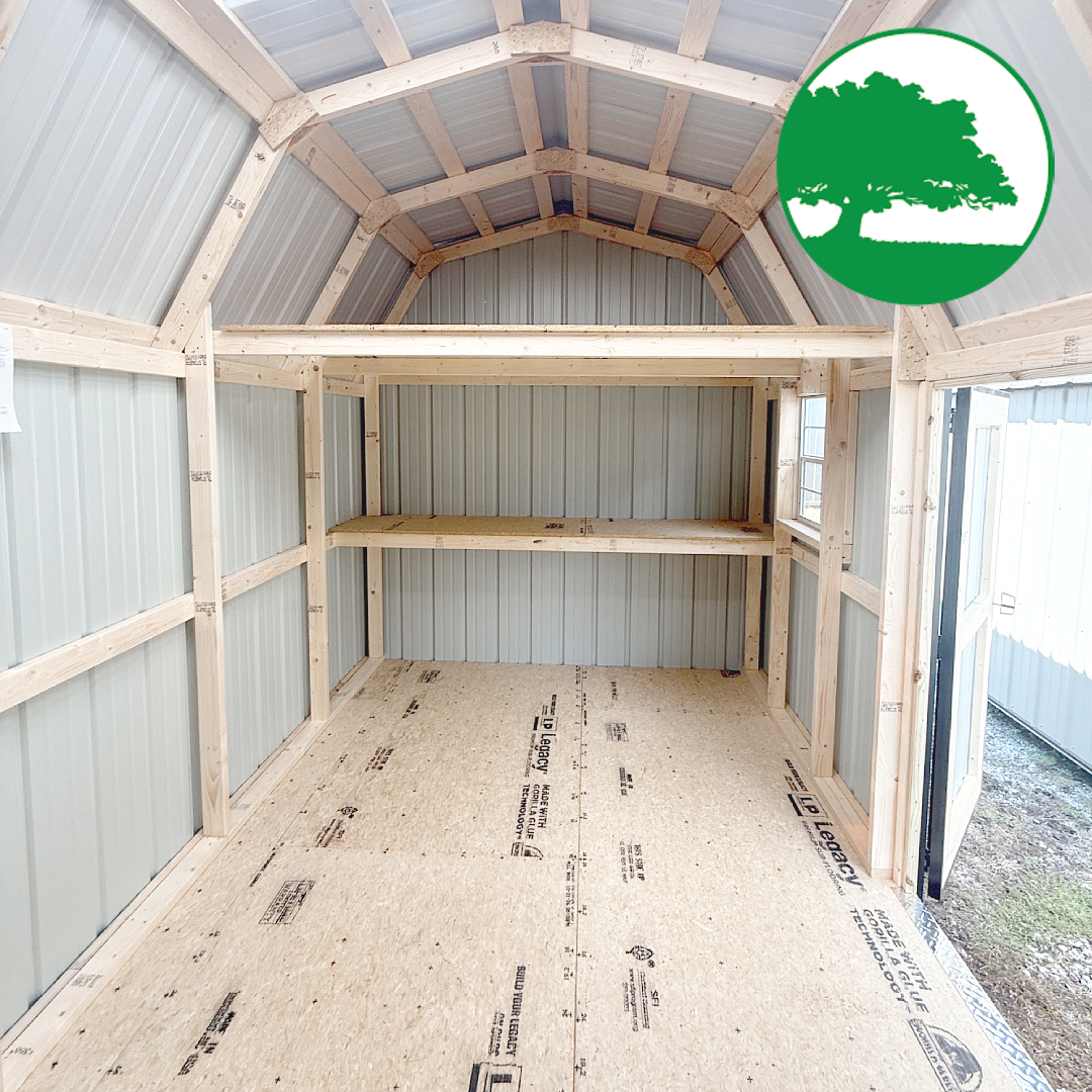 *SOLD*9' x 18' Metal Side Lofted Barn