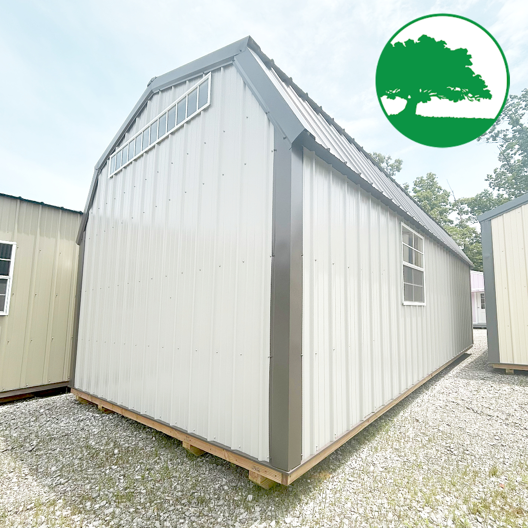 *SOLD*CLOSEOUT* 12' x 24' Metal "Lofted Garage"