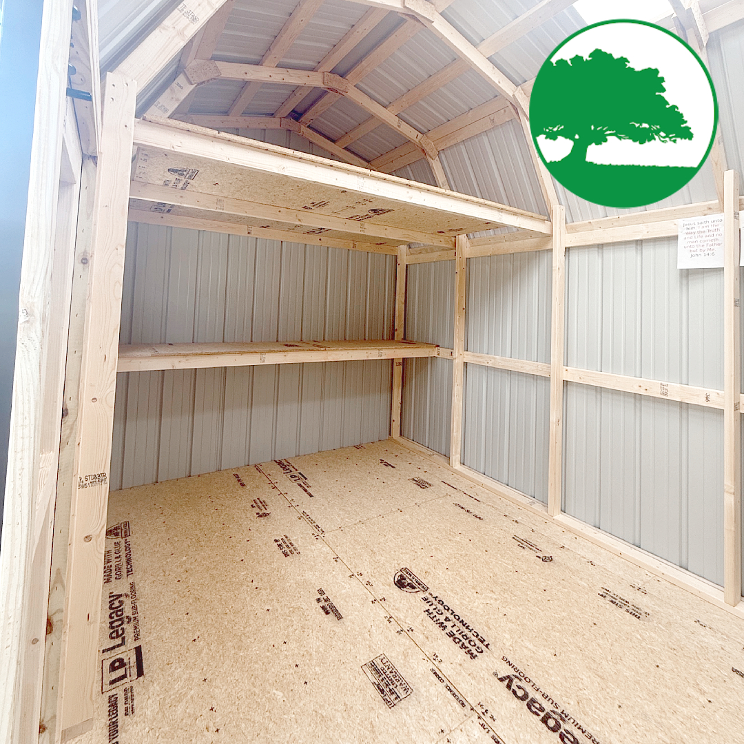 *SOLD*9' x 18' Metal Side Lofted Barn