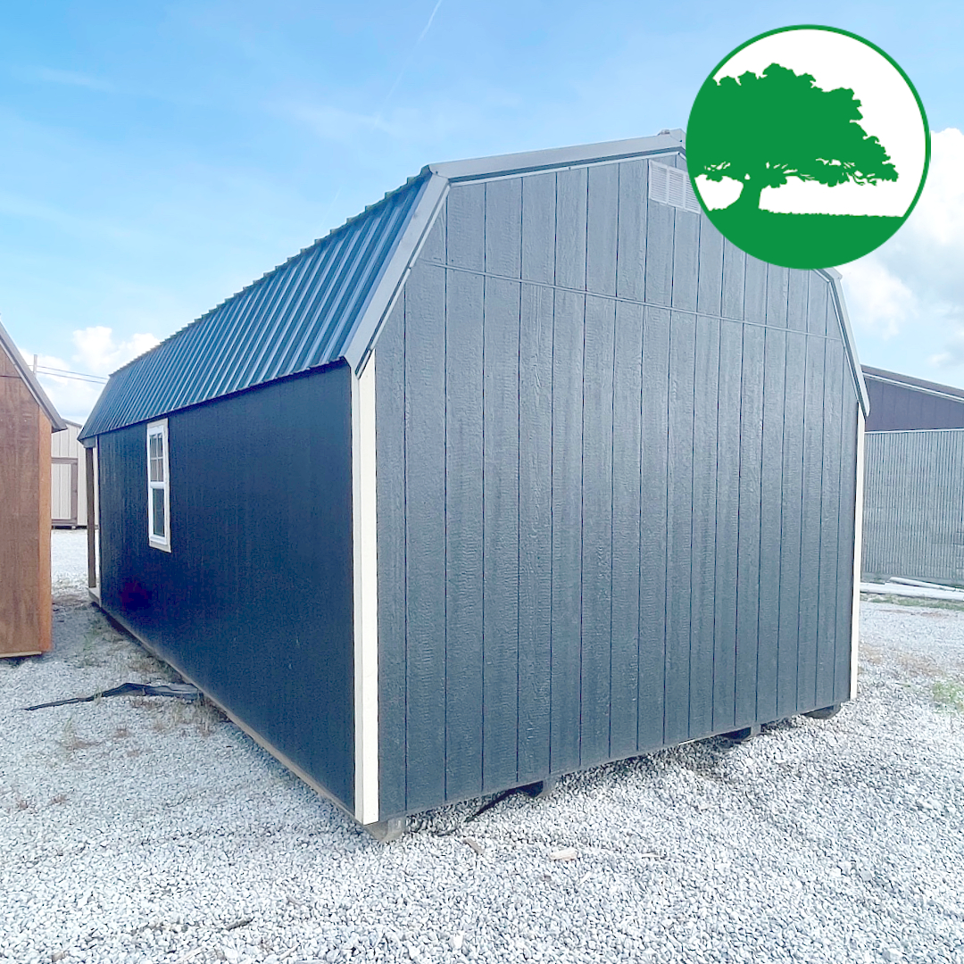*SOLD*PRE-OWNED 12' x 28' Painted Lofted Cabin