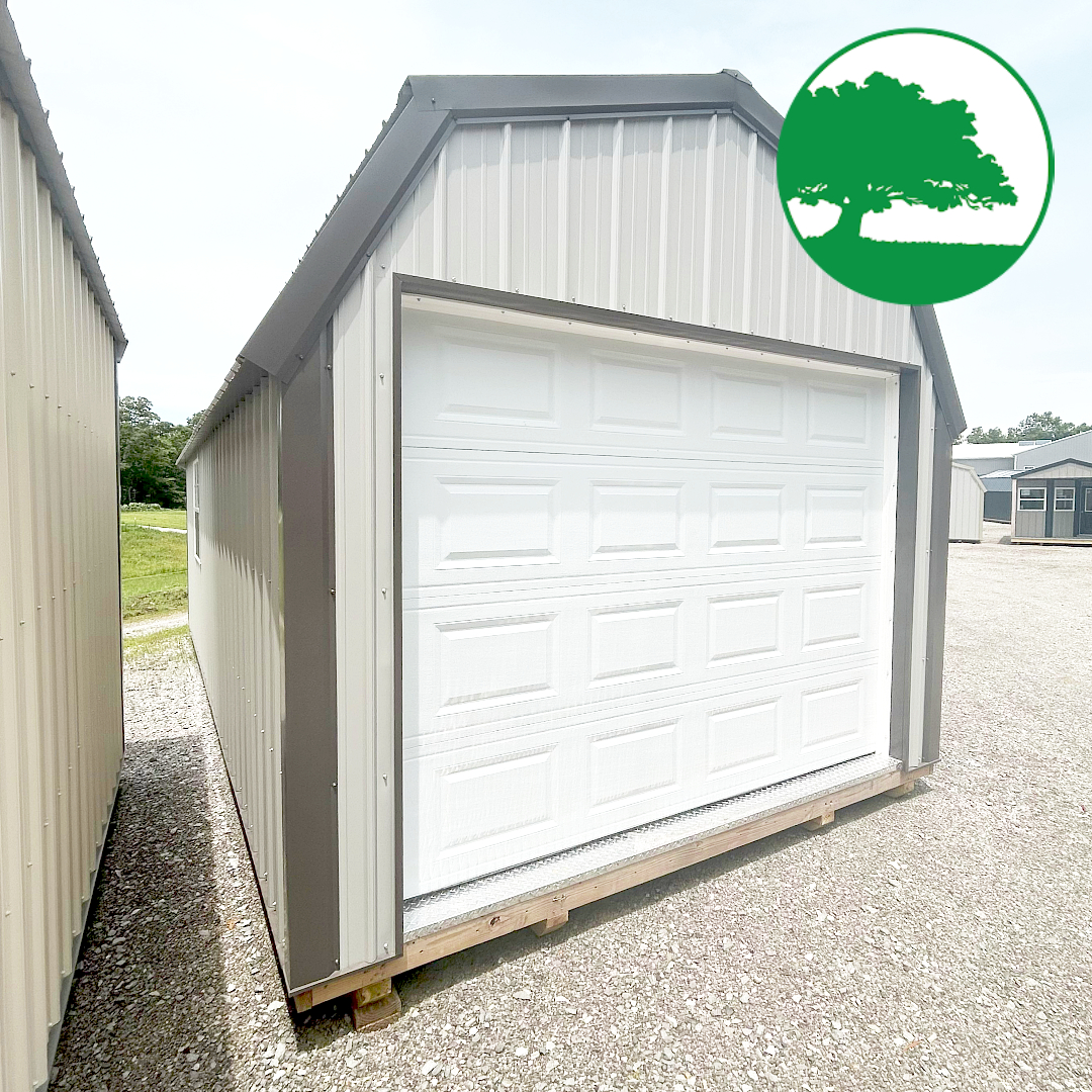 *SOLD*CLOSEOUT* 12' x 24' Metal "Lofted Garage"