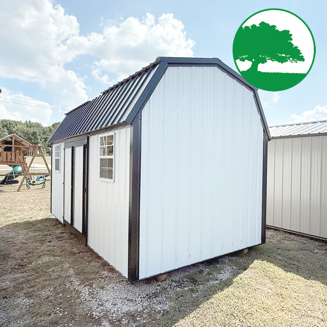 *SOLD*9' x 18' Metal Side Lofted Barn