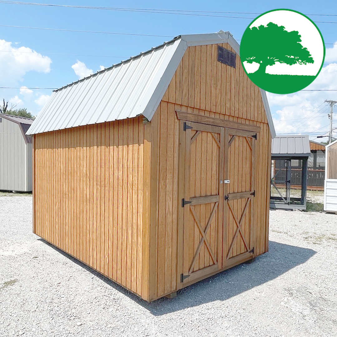 *SOLD*PRE-OWNED 8' x 12' Treated Lofted Barn