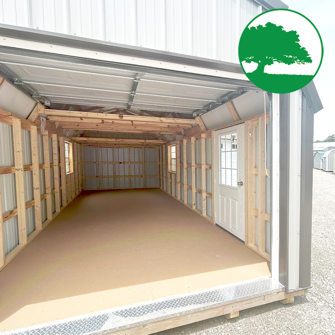 *SOLD*CLOSEOUT* 12' x 24' Metal "Lofted Garage"