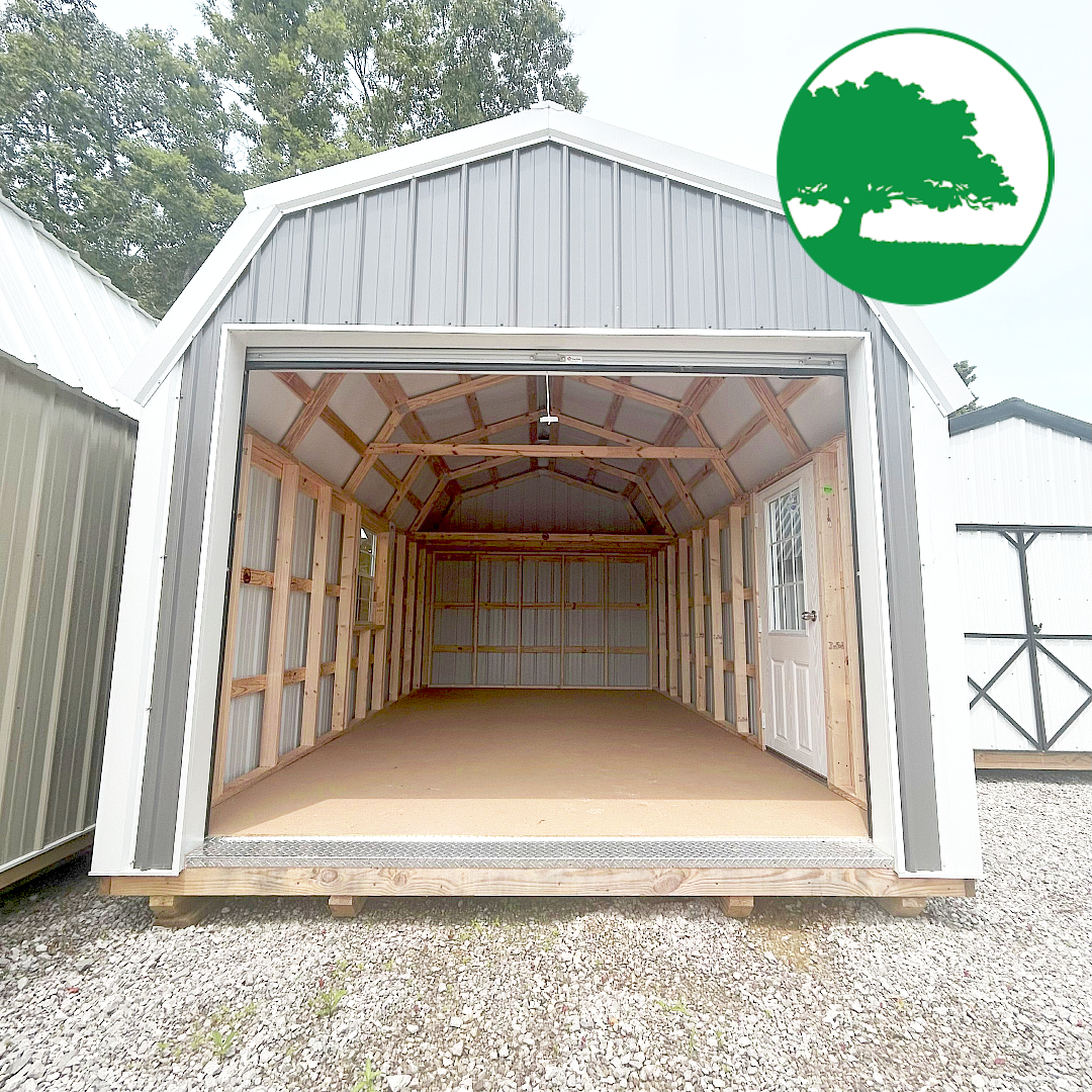 12' x 20' Metal Lofted Garage