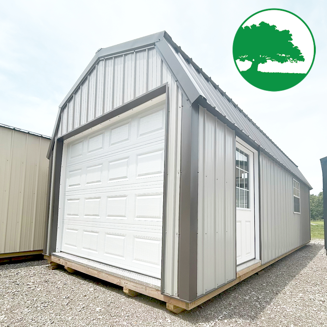 *SOLD*CLOSEOUT* 12' x 24' Metal "Lofted Garage"