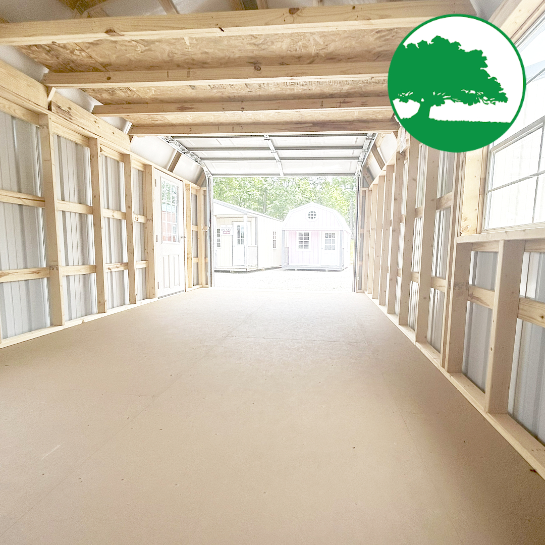*SOLD*CLOSEOUT* 12' x 24' Metal "Lofted Garage"