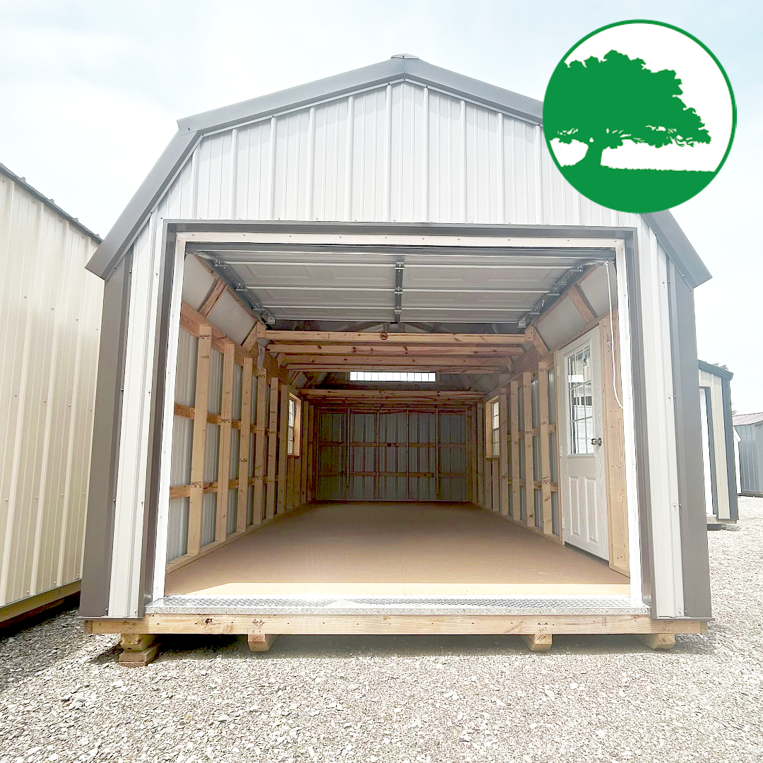 *SOLD*CLOSEOUT* 12' x 24' Metal "Lofted Garage"