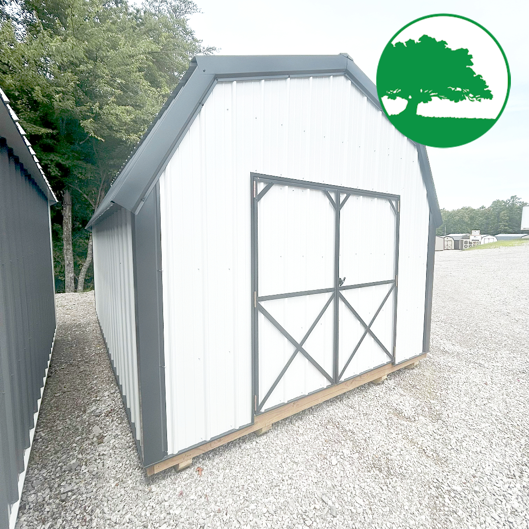 *CLOSEOUT* 12' x 16' Metal "Mid Loft Barn"