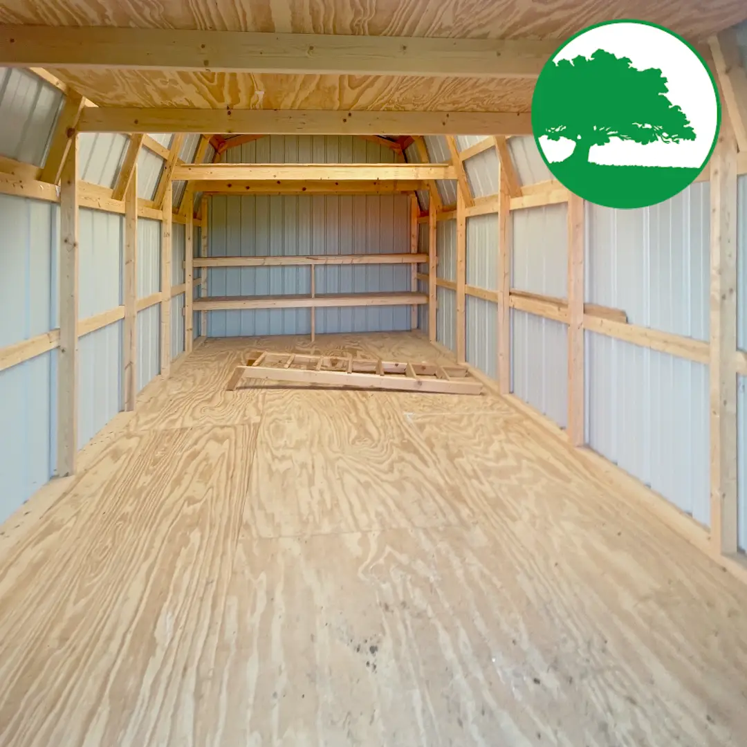 PRE-OWNED 12' x 18' Metal "Lofted Barn"