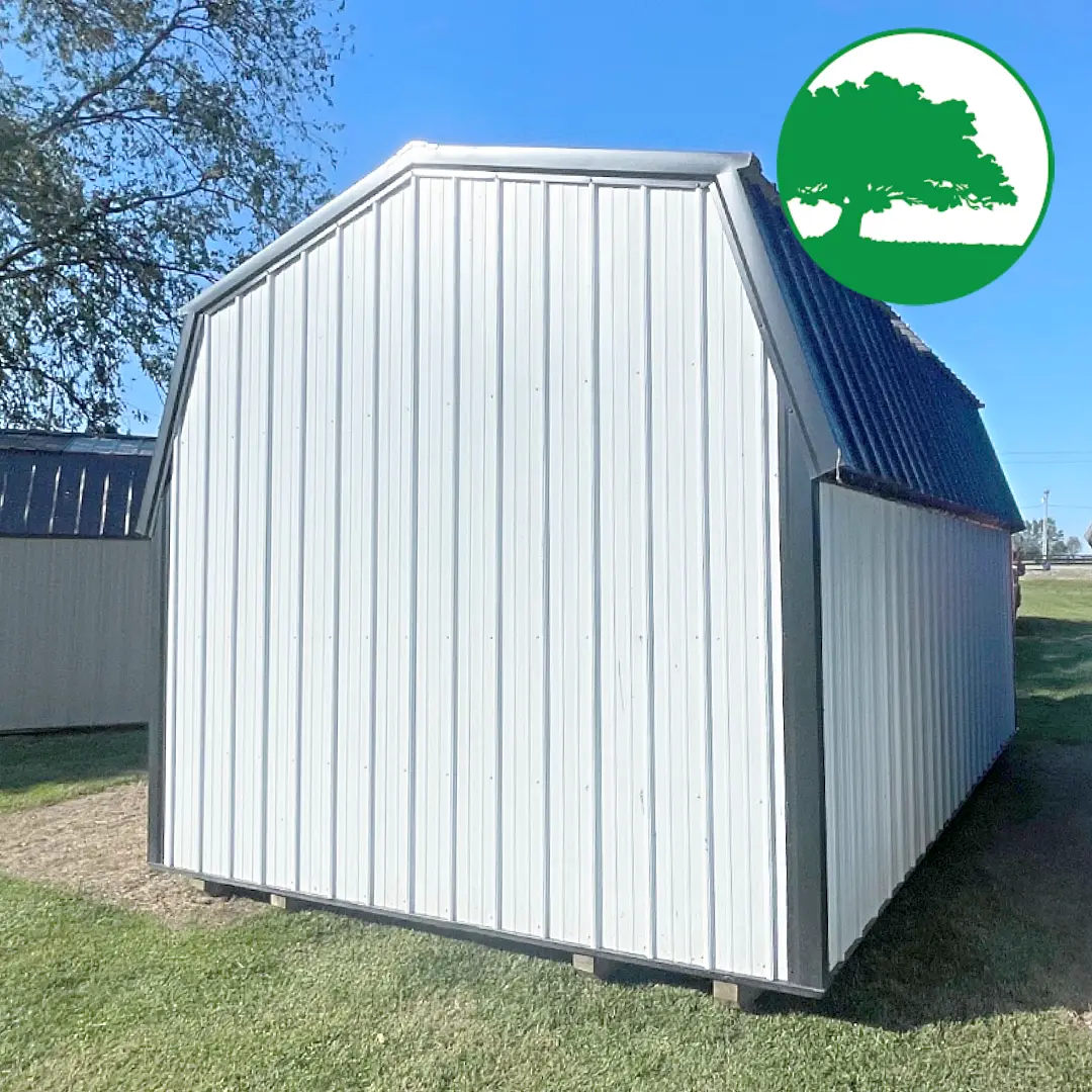 PRE-OWNED 12' x 18' Metal "Lofted Barn"