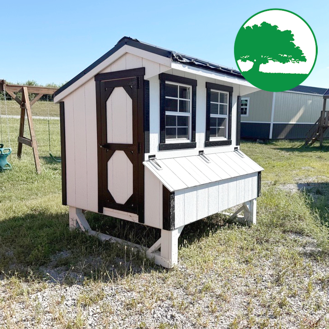 DEMO SALE* 4′ x 6′ Painted Quaker Coop
