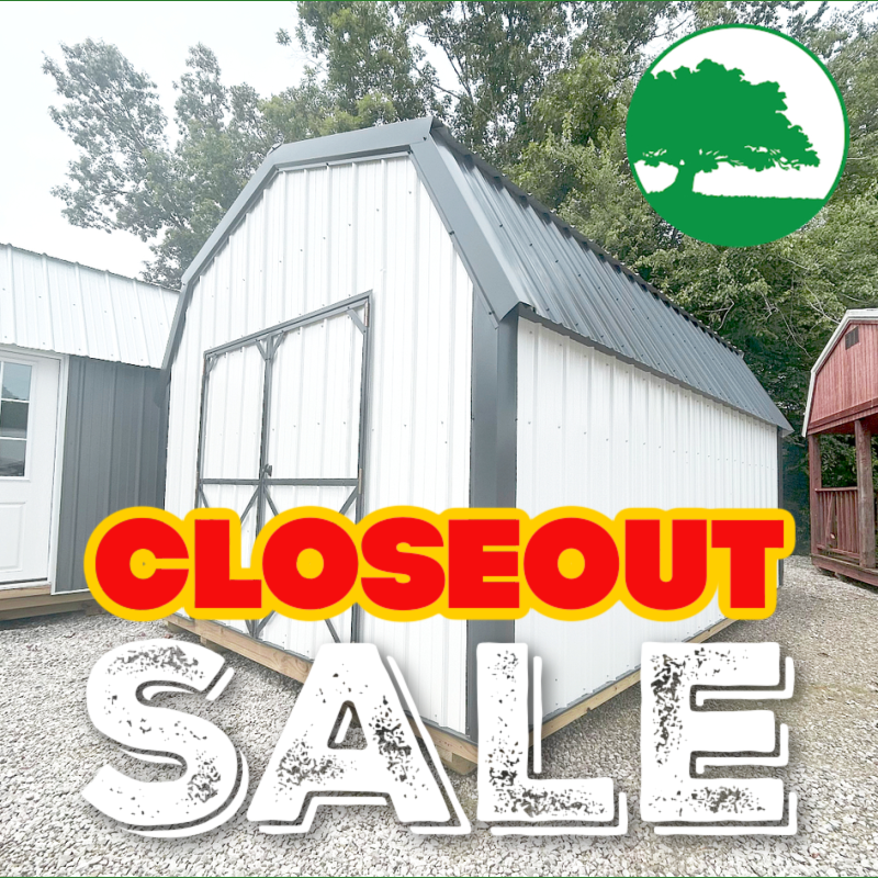*CLOSEOUT* 12′ x 16′ Metal “Mid Loft Barn”