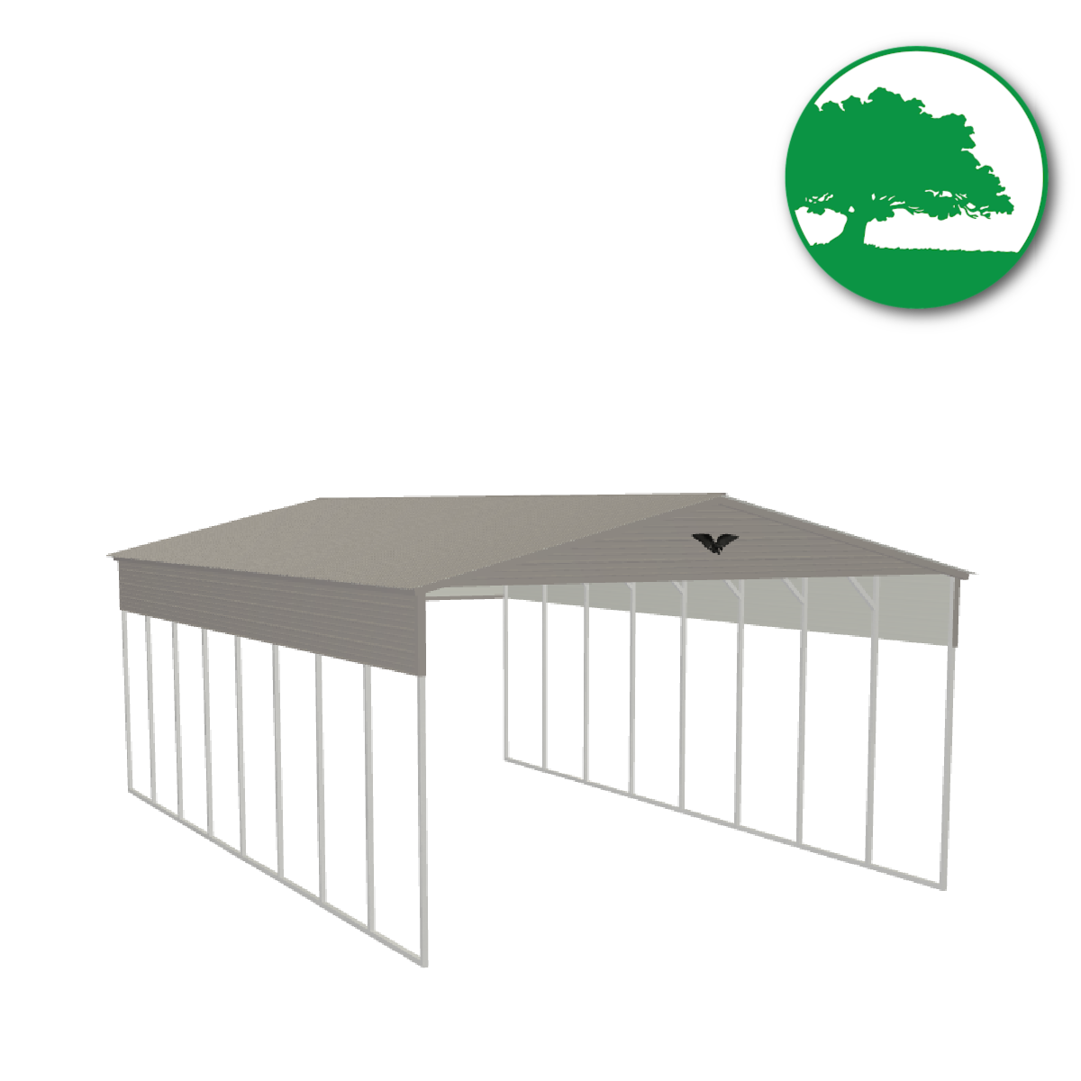 24'W x 40'L x 13'H Metal Carport