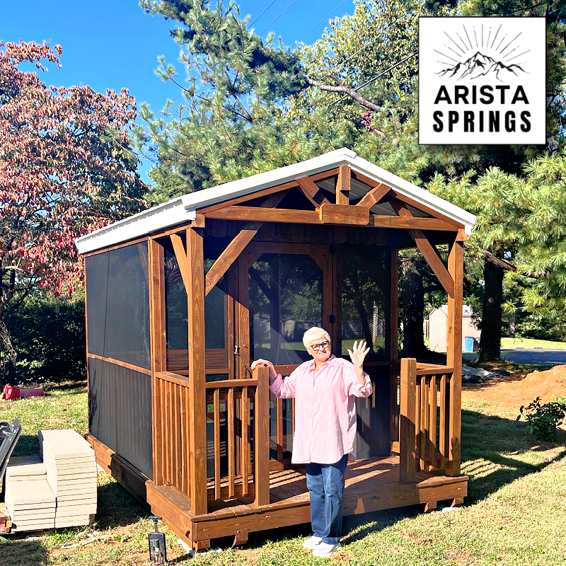8' x 12' Fernwood Oasis w/ Screen Pavilion