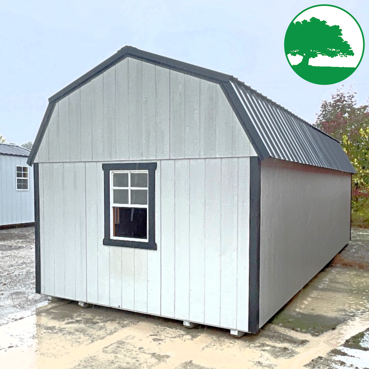 PRE-OWNED 12' x 28' Painted Side Loft Barn