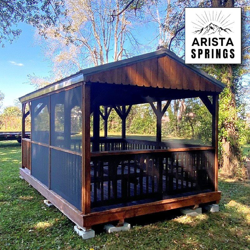 10' x 16' Fernwood Oasis w/ Screen Pavilion