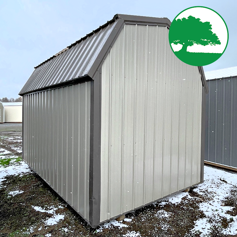 PRE-OWNED 9' x 15' Metal Side Loft Barn