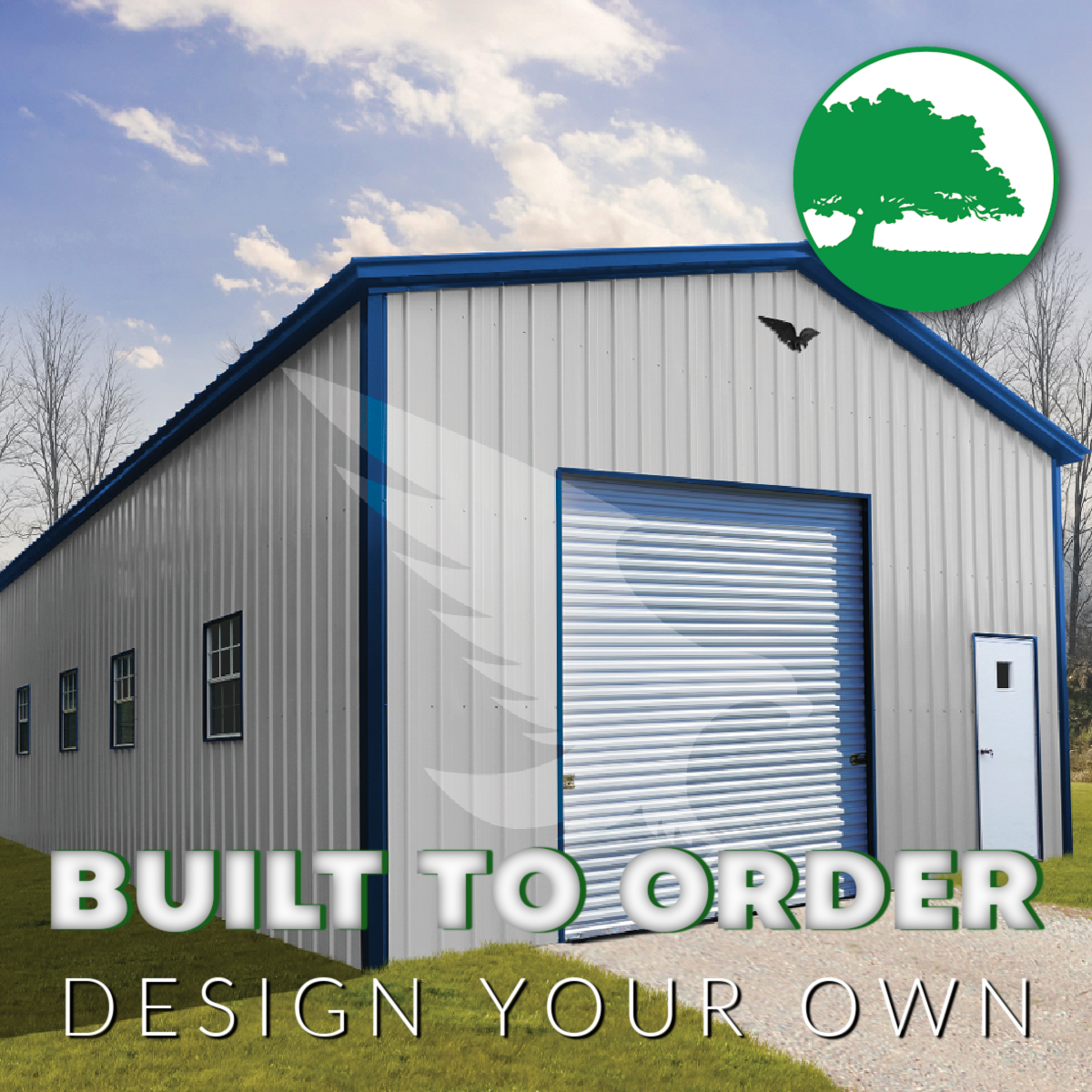 24’W x 40’L x 13’H  Metal Workshop