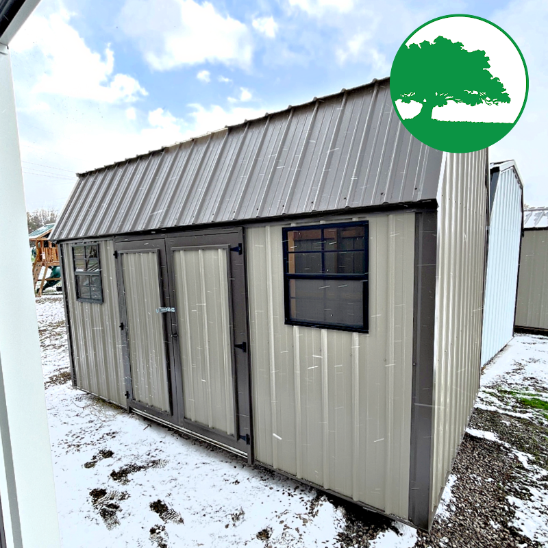 PRE-OWNED 9' x 15' Metal Side Loft Barn