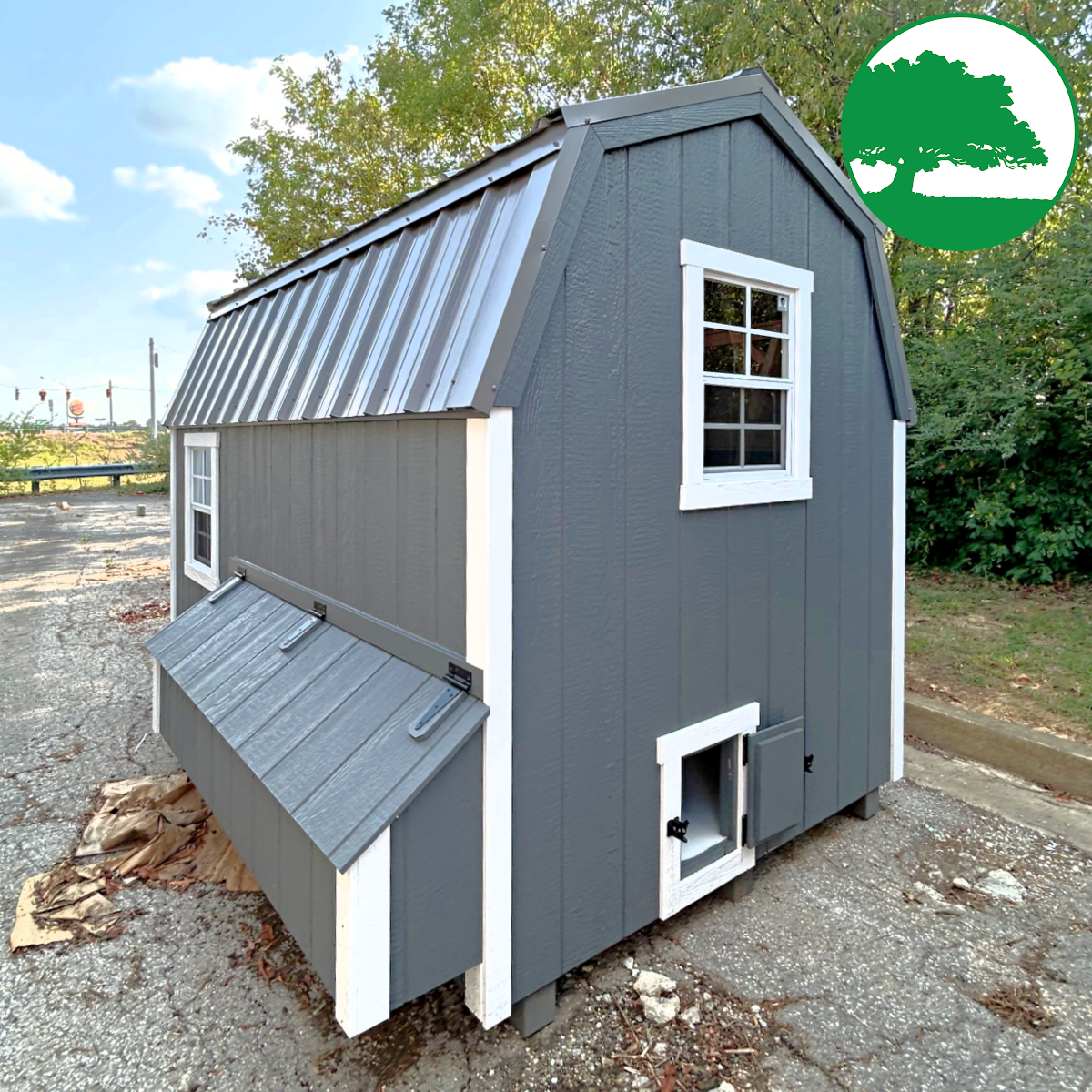 6' x 10' Painted "Dutch Coop w/ Electric"