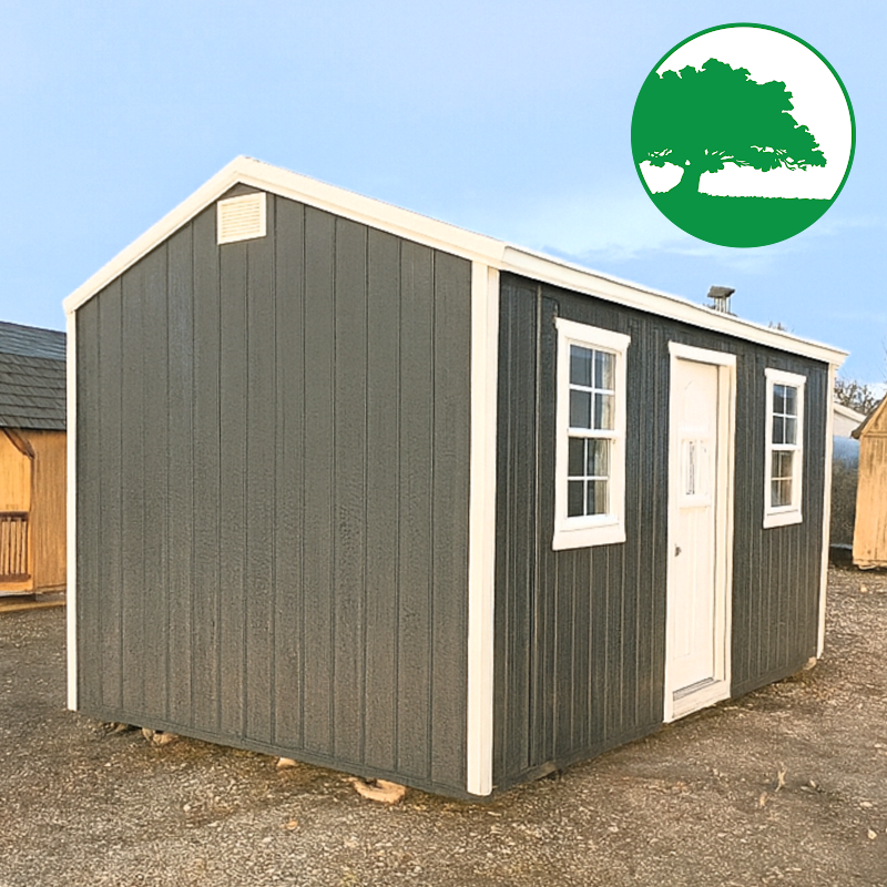 PRE-OWNED 10' x 16' Painted Side Utility w/ Electric