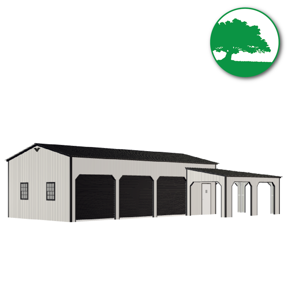 30' x 40' x 11'/8'  Custom Metal Garage