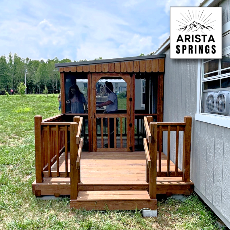 8' x 12' Sunrise Half Roof Porch