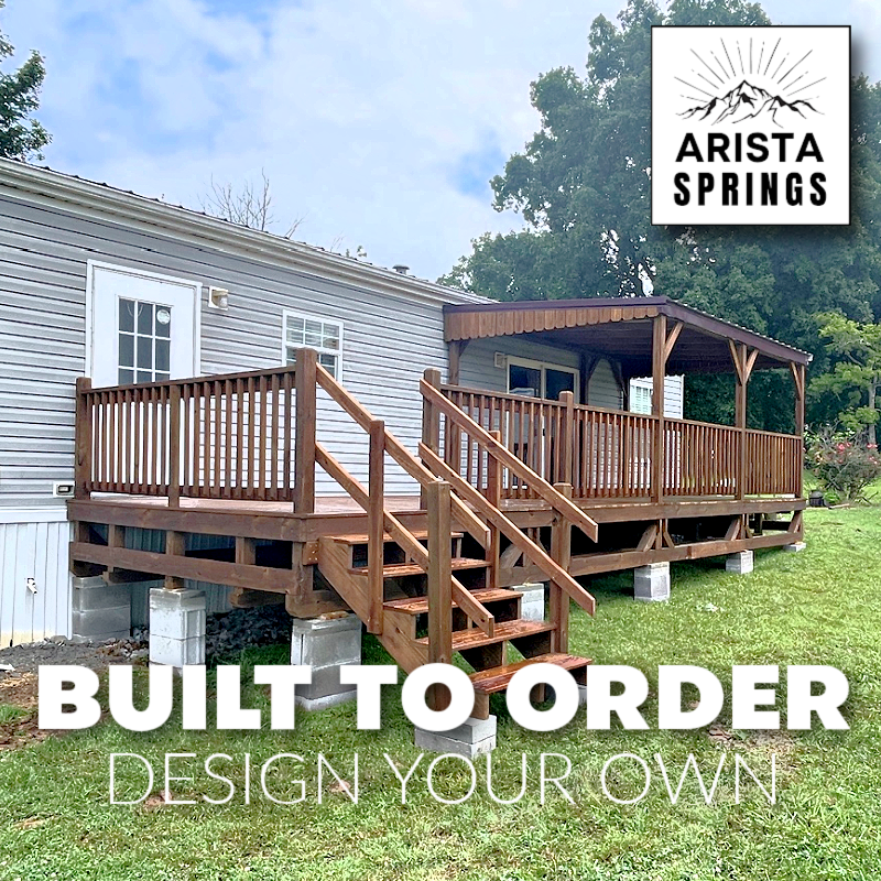10′ x 30′ Sunrise Half Roof Porch