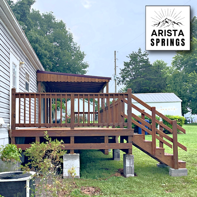 10' x 30' Sunrise Half Roof Porch
