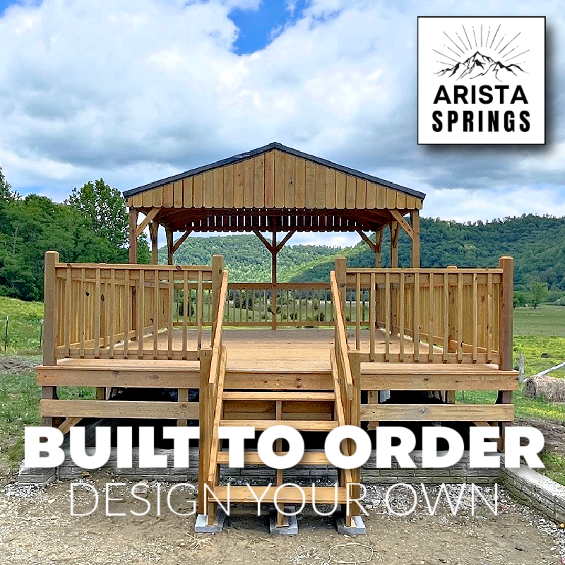 14′ x 20′ Sunrise Half Roof Porch