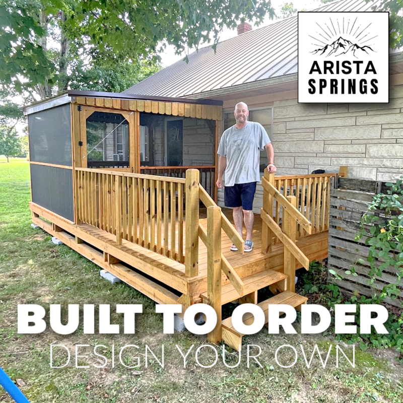 10′ x 20′ Sunrise Half Roof Porch