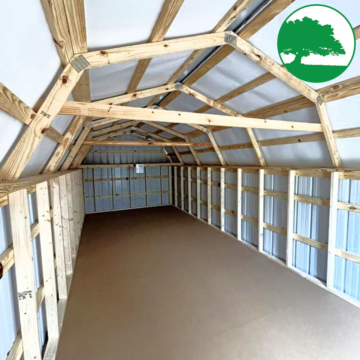 12' x 28' Metal "Mid Loft Barn"