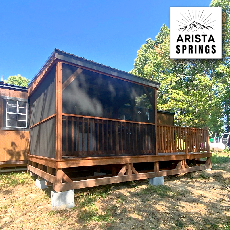10' x 20' Sunrise Half Roof Porch