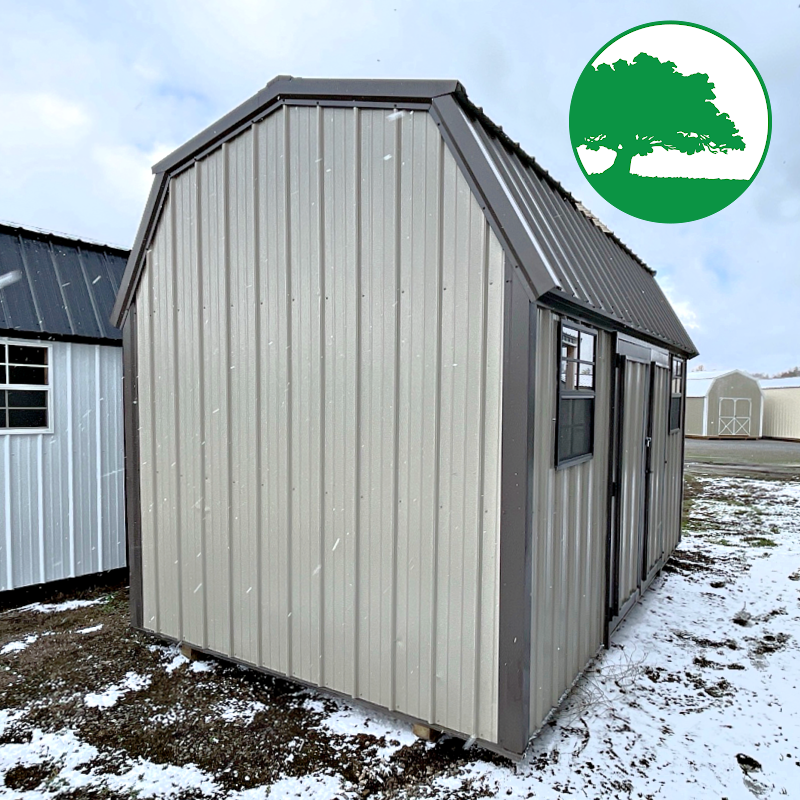 PRE-OWNED 9' x 15' Metal Side Loft Barn