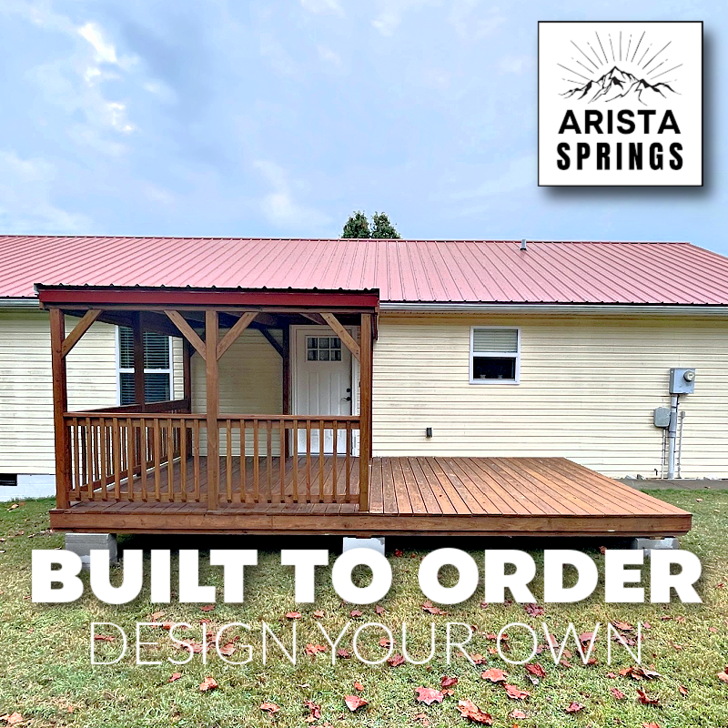 12′ x 20′ Sunrise Half Roof Porch