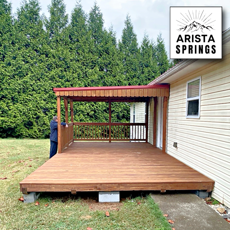12' x 20' Sunrise Half Roof Porch