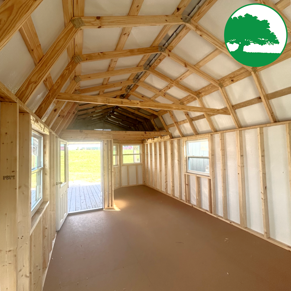 *CLOSEOUT* 12' x 28' Treated "Deluxe Lofted Cabin"