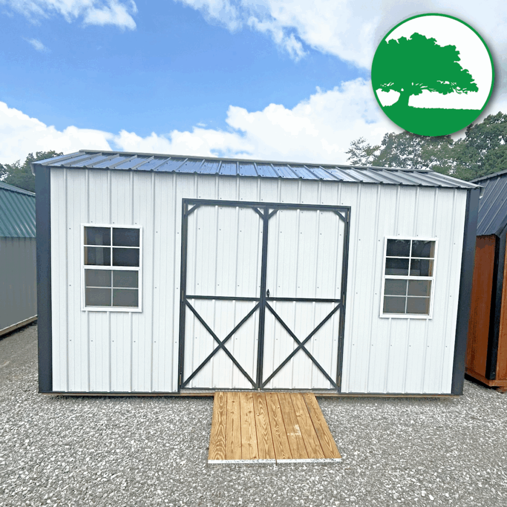8' x 16' Metal Side Utility - Backyard World