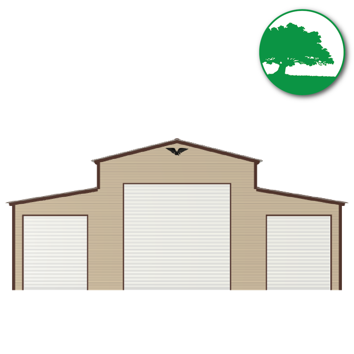 31' x 30' x 12'/8'  Metal Horse Barn