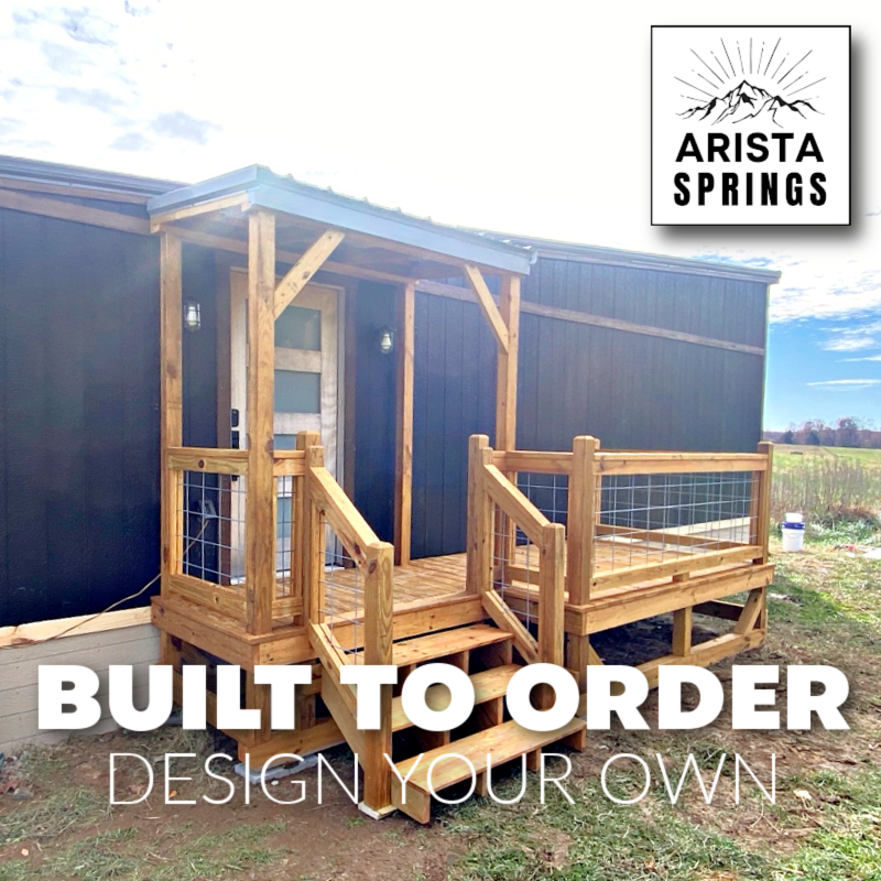 6′ x 16′ Sunrise Half Roof Porch w/ Cattle Panel