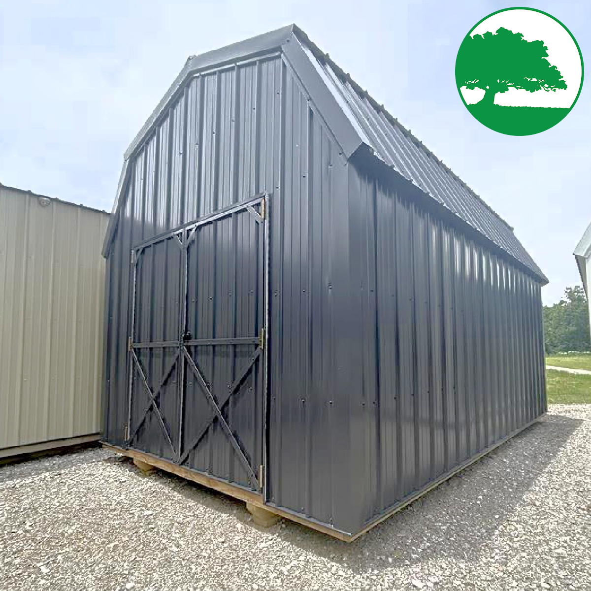 *SOLD*10' x 16' Metal "Lofted Barn"